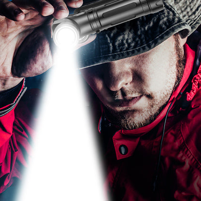 💡🔄 90° forgatható LED fejlámpa és zseblámpa – Mágneses, újratölthető, kézmentes! ✨
