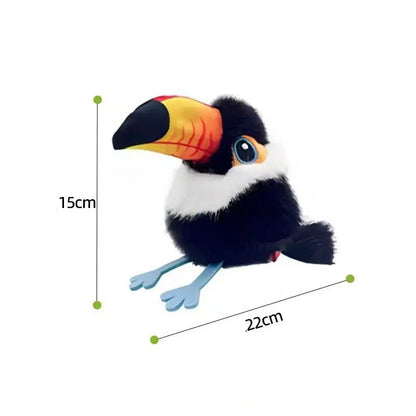 🐦 Plišasta simulacijska ptica – Realistični zvoki + Gibanje + Vadba za mačke! 🐱