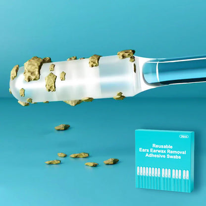【🎁Več ko kupite, več popustov dobite】Lepilne blazinice za večkratno uporabo za odstranjevanje ušesnega masla
