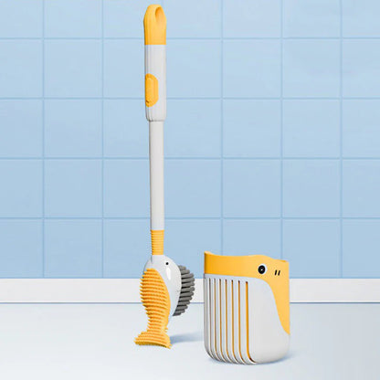 🔥✨ Falra szerelhető tapadókorongos WC tisztítókefe készlet 🏡