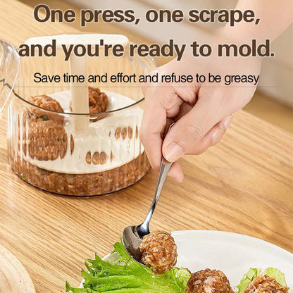 【🥩 Pripravite 5 popolnih mesnih kroglic z enim klikom】prosojni aparat za mesne kroglice