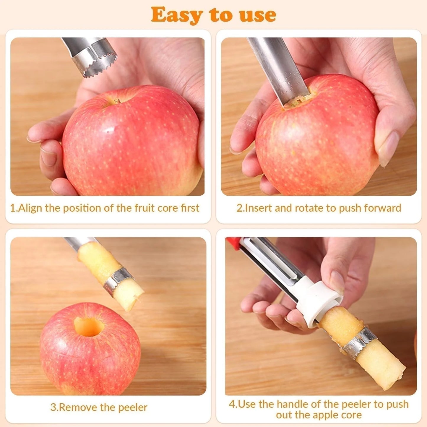 🍎 2 v 1 odstranjevalec pešk