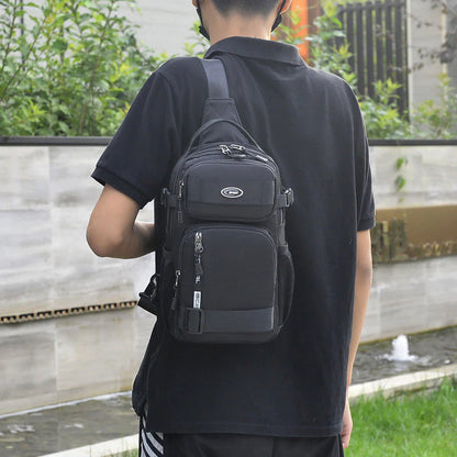 【💪🏻Najboljši pomočnik, ko greste ven】Nastavljiva torba za čez prsi iz blaga Oxford