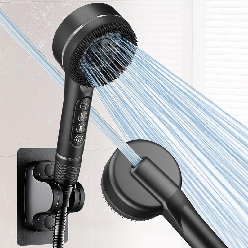 💦✨ 4 üzemmódú zuhanyfej masszázzsal és öntisztító funkcióval - erős nyomás