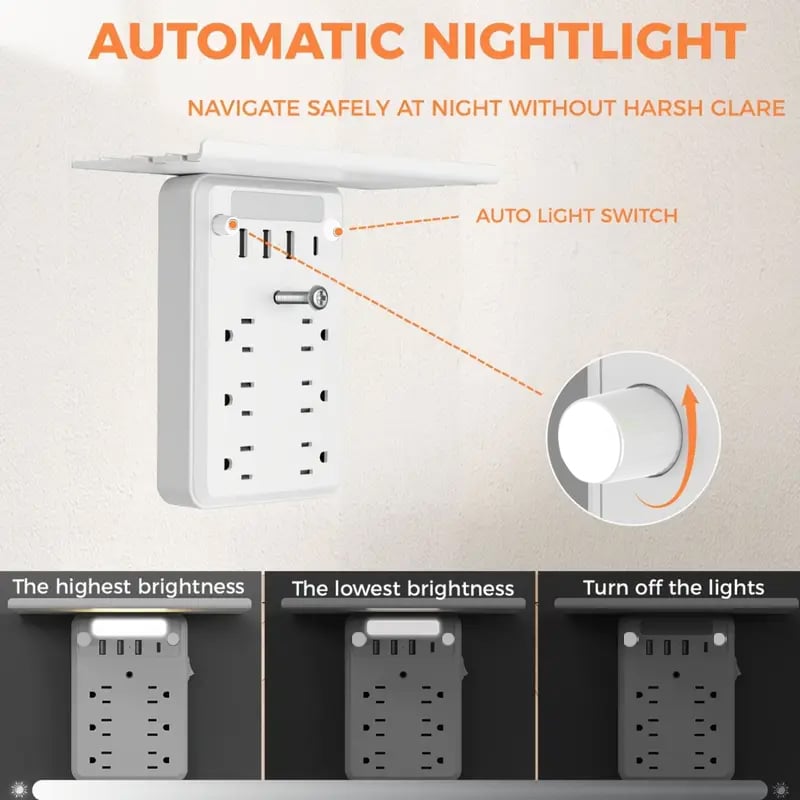 ZADNJI DAN 49 % POPUSTA? Podaljšek za stensko vtičnico z nočnim odpiranjem