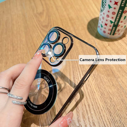 Prozoren magnetni ovitek za iPhone