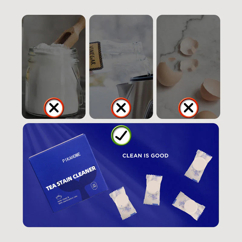 【🎁 Čím viac nakúpite, tým viac zliav získate】Univerzalne šumeče tablete za čiščenje madežev čaja