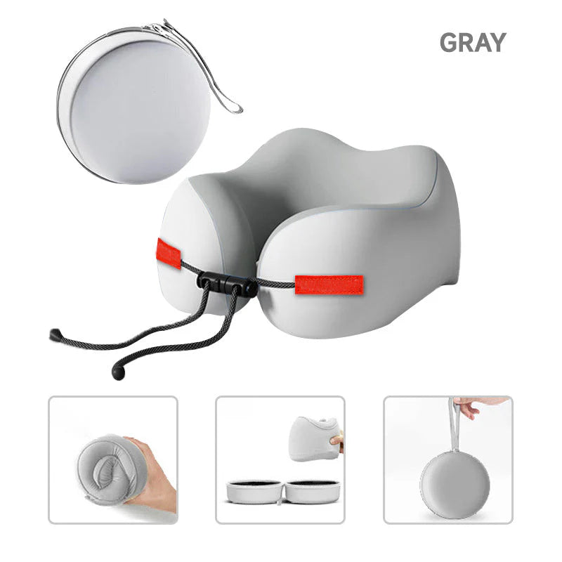 【🎁Brezplačna škatla za shranjevanje】Vzglavnik za vrat iz spominske pene v obliki črke U