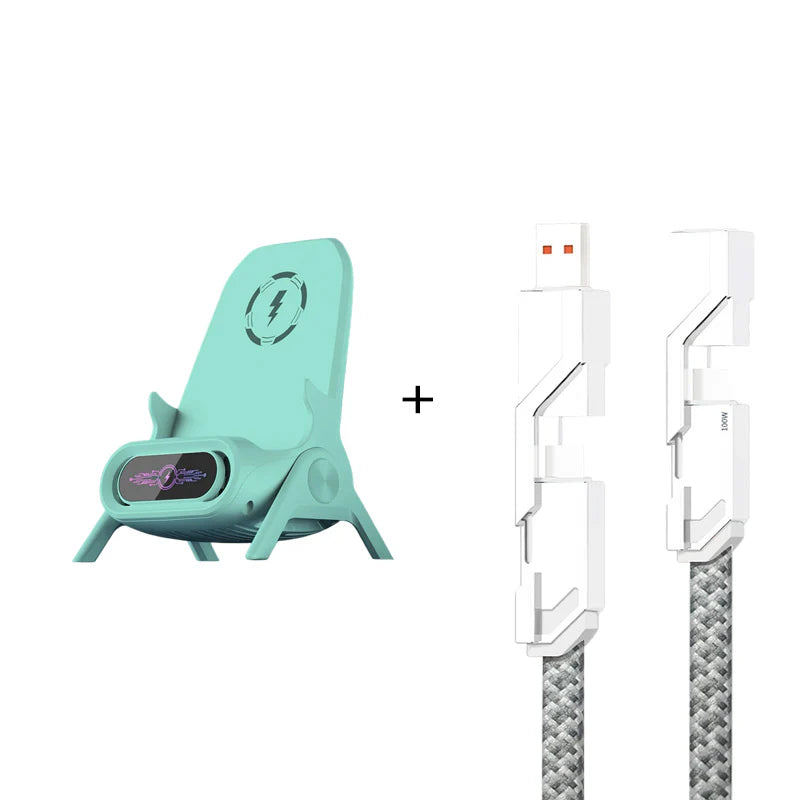 ⚡ Brezžični hitri polnilnik + hlajenje: Univerzalno stojalo za telefon - udobje in stil!