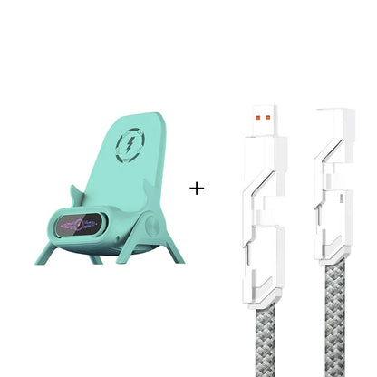 ⚡ Brezžični hitri polnilnik + hlajenje: Univerzalno stojalo za telefon - udobje in stil!