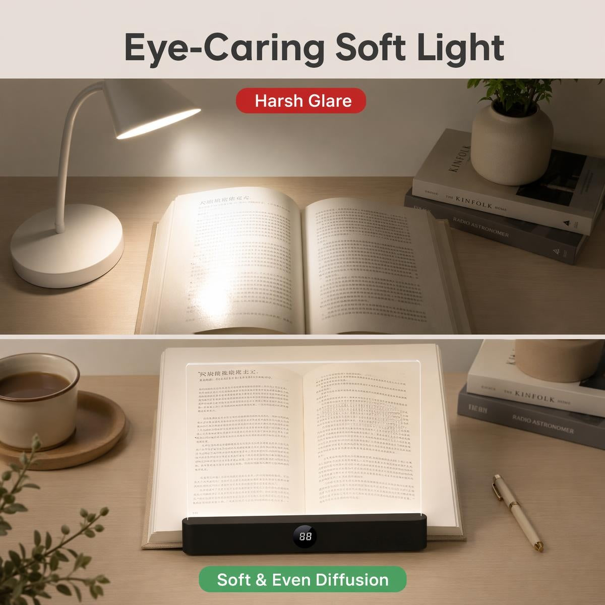 💡 LED-lučka za branje – mehka svetloba za udobno branje! ✨