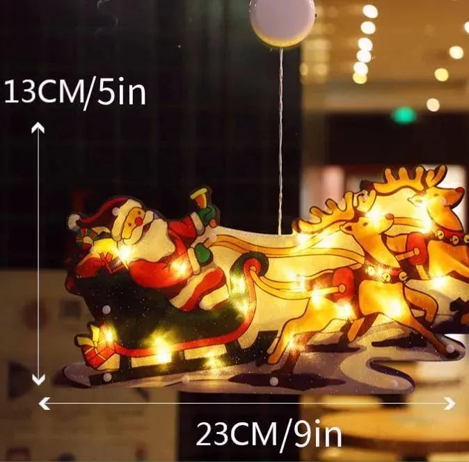 Obesite božične lučke na okna