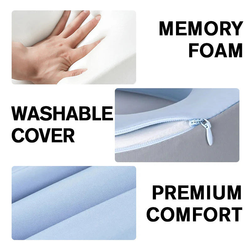 【🎁Brezplačna škatla za shranjevanje】Vzglavnik za vrat iz spominske pene v obliki črke U