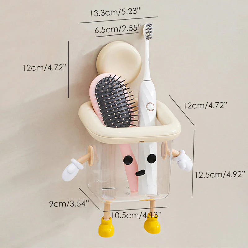 【🎁Več ko kupite, več popustov dobite】Škatla za shranjevanje v kopalnici s priseskom