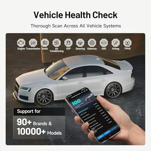 【🔧 Zagotavlja 6 ključnih vzdrževalnih funkcij】Vehicle Health Check A diagnostic tool for all systems on iOS and Android