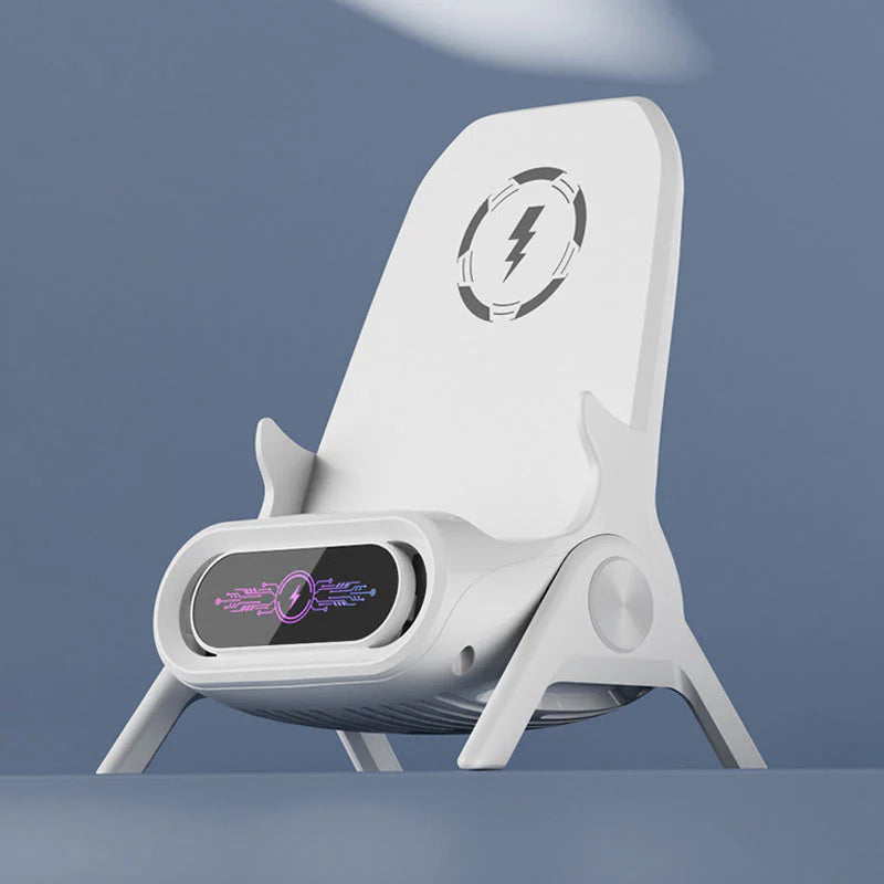 ⚡ Brezžični hitri polnilnik + hlajenje: Univerzalno stojalo za telefon - udobje in stil!