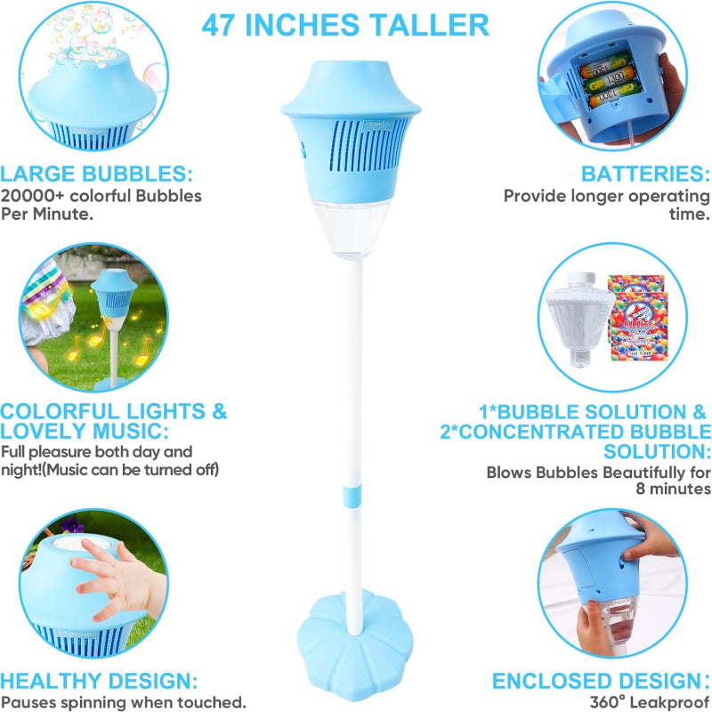 🫧 Svetlobni Bubble Maker z Glasbo – barvni mehurčki za vsako zabavo! 🪩