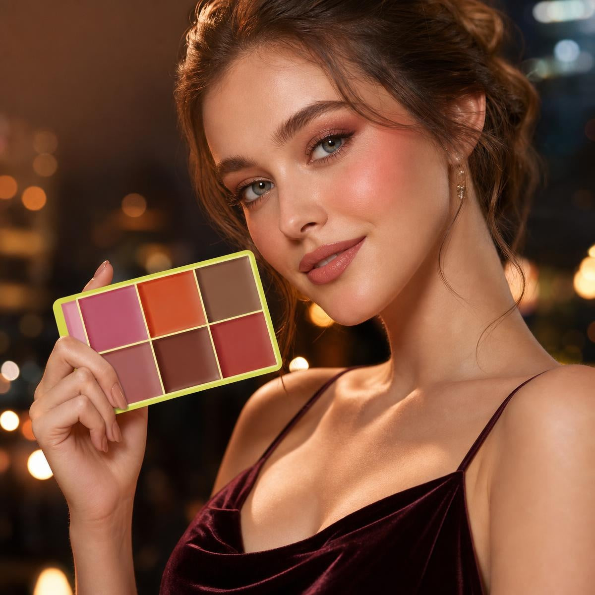 🌸 Paleta večbarvnih rdečil za lica – 8 odtenkov!