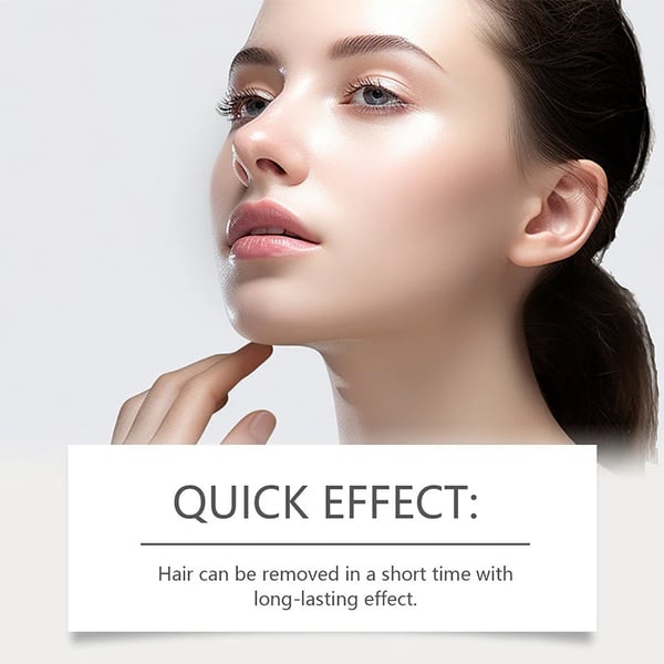 Nežna in neboleča krema za odstranjevanje dlak na obrazu