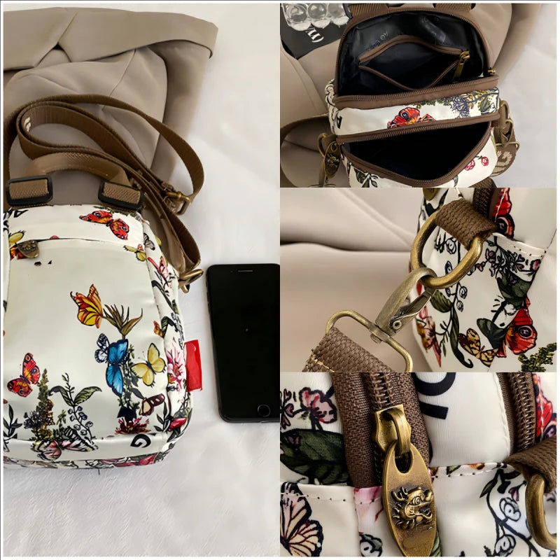 👝Ženska modna večplastna torba čez ramo s potiskom⏰Časovno omejena polovična cena