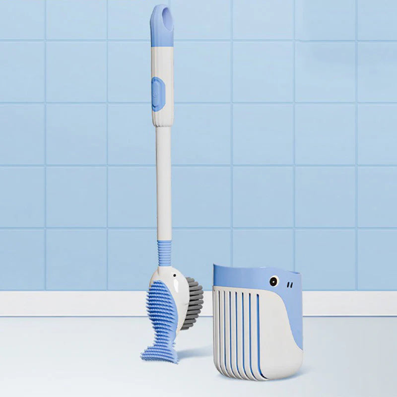 🔥✨ Falra szerelhető tapadókorongos WC tisztítókefe készlet 🏡