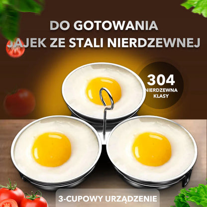 Kuhalnik za jajca iz nerjavečega jekla 304