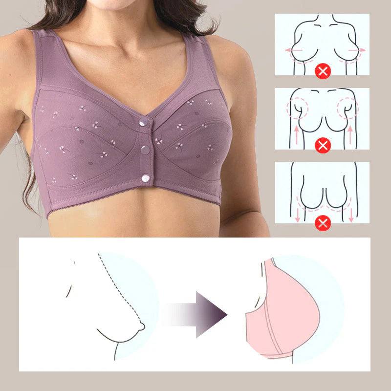 【🎁Drugi kos gratis】Modrček z zapenjanjem spredaj