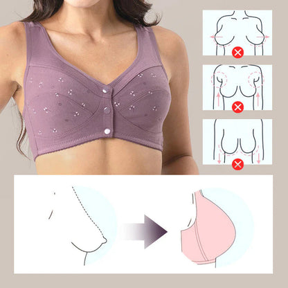 【🎁Drugi kos gratis】Modrček z zapenjanjem spredaj