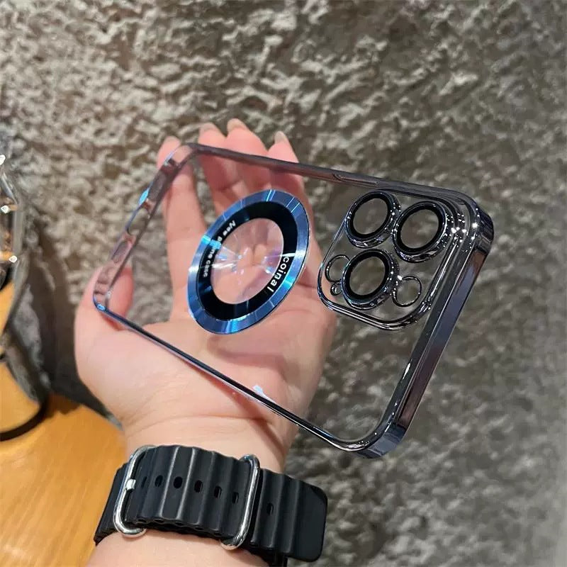 Prozoren magnetni ovitek za iPhone
