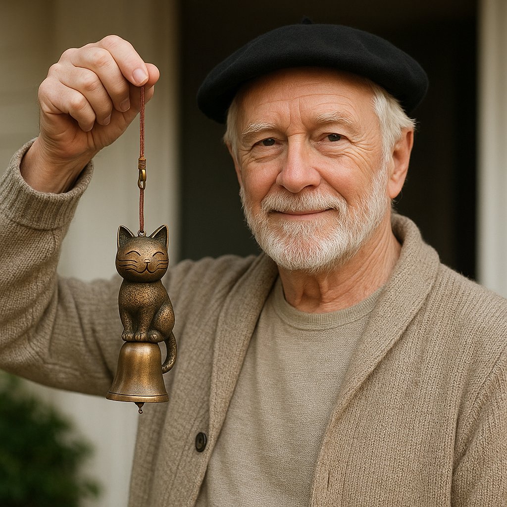 🎐Ročno izdelan mačji vetrni zvonček v vintage slogu