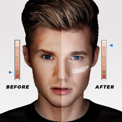 【🎁Več ko kupite, več popustov dobite】Kremna podlaga za moške - prekrivna, vlažilna in posvetlitvena