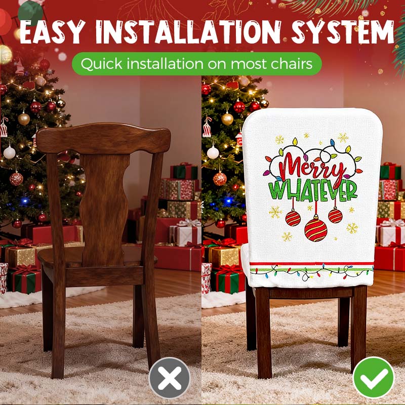 【🎅🏻🎅🏻Ustvarite božično vzdušje】6 božičnih prevlek za stole