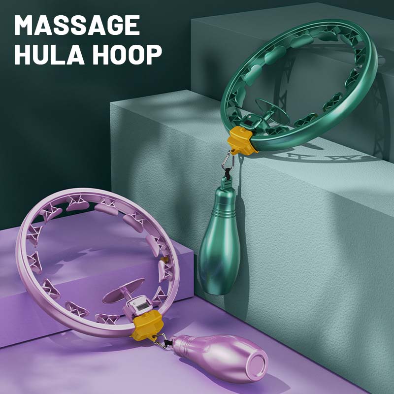 【🥰Idealna izbira za domači fitnes!】Pametni nastavljivi masažni obroč Hula Hoop