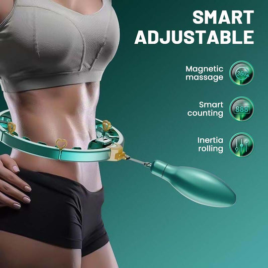 【🥰Idealna izbira za domači fitnes!】Pametni nastavljivi masažni obroč Hula Hoop