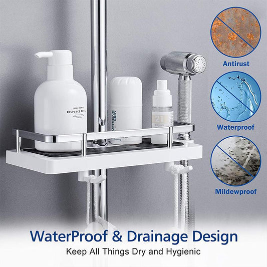 🧴 Nastavljiva Tuš Kabina – Organizacija Kopalnice Za Kozmetiko! 🧼
