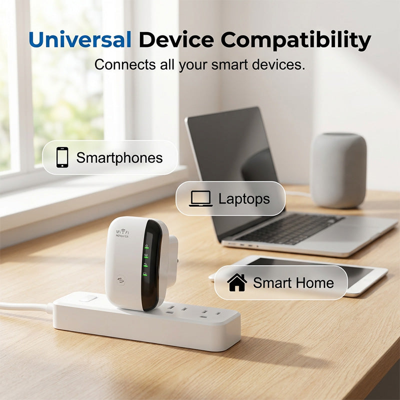 😍 Wi-Fi Repeater 300 Mbps – ojačevalnik signala 📶 Stabilna povezava v vsaki sobi!