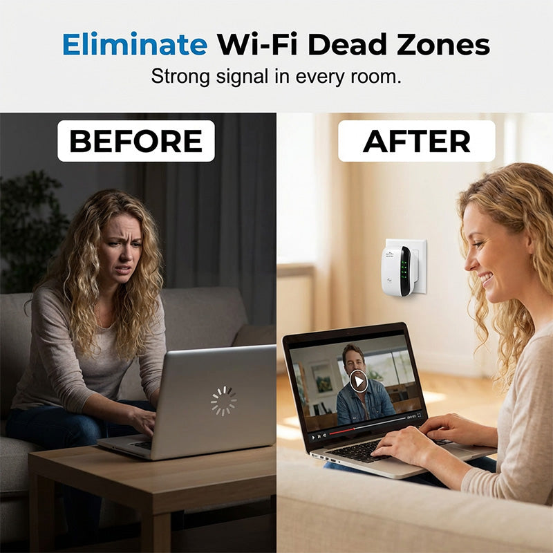 😍 Wi-Fi Repeater 300 Mbps – ojačevalnik signala 📶 Stabilna povezava v vsaki sobi!